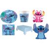 decorata party KIT COORDINATO STITCH COMPLEANNO PIATTI BICCHIERI TOVAGLIOLI TOVAGLIA