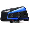 LEXIN B4FM Interfono Moto Casco Auricolare Bluetooth Casco Moto Sistema