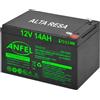 ANFEL Batteria Lead Acid AGM 12V 14Ah al Piombo Ricaricabile Pila Batteria Ermetica