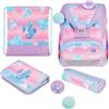 Herlitz Zaino unisex per bambini Ultralight Plus, rosa, lilla, azzurro, rosa, lilla, azzurro, 36 x 28 x 21 cm, 16 l
