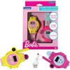 Lexibook, Barbie, Orologio Walkie-Talkie, 2 Pezzi, Portata Fino a 200m, Torcia, Bussola, Ricaricabile, Rosa, DMWTW1BBLXB