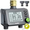 RAINPOINT Computer di irrigazione a 2 uscite con ingresso in ottone timer da