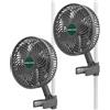 MARS HYDRO Upgrade 2 Pezzi Clip Ventilatore M6 per Grow Oscillante Silenzioso