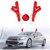 Kit corna di renna per auto generiche con decorazioni natalizie premium Red