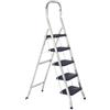 METAL F.A.R Sgabello Scala in Alluminio Antiscivolo Salgo 5 Gradini