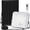 Aigostar Faro led esterno con grande pannello solare 8000mAH Batteria di Grande