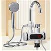 Rubinetto Elettrico Acqua Calda Istantanea 3000W Display LCD con Doccetta
