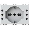 4Box Presa Multistandard da Incasso 5 in 1, Compatibile Vimar Plana, Bianco