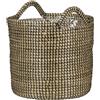 Scheurich Seegras 26 - Vaso da vimini con manici in erba marina, diametro 26 cm, altezza 23,5 cm, 13,1 l Vol.