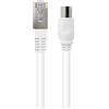 Force Power, Cavo TV coassiale 9,52 mm maschio a Ethernet Rj45 maschio 2 m