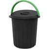 GIO'STYLE GioStyle Pattumiera Ecosolution 25 | Capacità 25 L | Verde | Dotata di Manico | Ideale per Raccolta Differenziata | Made in Italy
