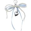 Accessori portachiavi con fiocco Portachiavi con perline con fiocco per ragazze