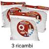 superfive Ricambio Panno Tondo 3 pezzi in Microfibra per Rotomop Super Five Originale