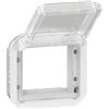 LEGRAND, Plexo New 069695L - Adattatore a mosaico con coperchio trasparente, colore: Bianco