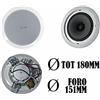 Cassa acustica da incasso Diffusore audio soffitto parete 180 mm Casse musica