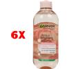 Garnier 6 X Garnier Acqua Micellare Illuminante Acqua Di Rose 400 Ml Pelli Spente E Sen