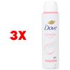Dove 3 X Dove Deodorante Spray 48h Powder Soft 150 Ml