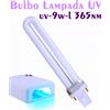 Bulbo 9W per lampada fornetto ricostruzione UV.9 W,mani,bulbi ultravioletti