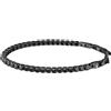 Maserati Bracciale Maserati Jewels JM222AVC02 Bracelet Acciaio Tennis Zirconi Neri Uomo