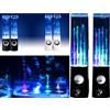 Casse PC con Acqua + Led Sound control water dancing speakers con sub + luce LED