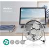 Super ventilatore per presa USB Bassissimo consumo 100% alluminio 5V USB PC mini