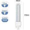 15W Faretto LED attacco g24 luce bianca bianco freddo lampadina G24d-3 lampada