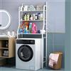 Mobile scaffale salvaspazio lavatrice e WC. Bagno organizer mensole asciugatrice
