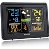 BALDR Stazione Meteo con Sensore Esterno, Display a Colori, Orologio Radiofonico