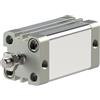 RIEGLER 15.DMA.20025 Serie ACE - Cilindro compatto a doppia azione con magnete, pistone da 20 mm, corsa da 25 mm, attacco M5, M8 x 1,25