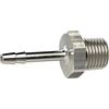 RIEGLER Bocchetta per tubo flessibile, R 1/2 a., F. tubo LW 12 mm, SW 24, ottone nichelato, pressione di lavoro max. 25 bar Max. 150 °C