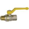 RIEGLER 350.1116 - Rubinetto a sfera DIN EN 331, DVGW, MS nichelato, leva manuale, IG/AG, Rp/R 1 1/2