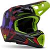Fox Racing Fox V3 Throttle Yellow XL Helmet, Casco Unisex Adulto, Giallo Fluorescente