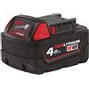 MILWAUKEE Elettroutensili Batteria Milwaukee M18 B4 da 4.0Ah 18V agli Ioni di Litio cod.4932430063