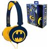 Lexibook Warner Batman - Cuffie Stereo, Alimentazione a Misura di Bambino, Pieghevole e Regolabile, Blu/Arancione, HP015BATLXB