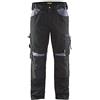 BLÅKLÄDER Blaklader 155618609994D104 - Pantaloni da lavoro senza tasche per unghie, colore: Nero/Grigio