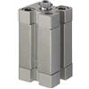 RIEGLER 15.EMI.100025 Serie ASE - Cilindro compatto, facile da usare, con magnete, filettatura interna, pistone da 100 mm, corsa da 25 mm, attacco G 1/8, M12 x 1,75