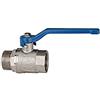 Riegler 115720 - Rubinetto a sfera tubo valvola, leva a mano, IG/ET, G 3/8, colore: Blu