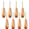 8PCS Lampada a sospensione con ventilatore a soffitto in legno Pendenti con