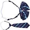 2pcs cosplay cravatta a farfalla cravatta a strisce motivo a strisce Giappone