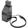 No Splitter Hub Multi-Interfaccia Portatile Hub Ad Alta Velocità USB 3.0 Nero U4D6