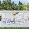 vidaXL Cuscini per Sedia 6 pz Bianco Crema 50x50x7cm in Tessuto Oxford
