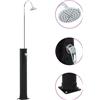 vidaXL Doccia ad Energia Solare Nera 214 cm 20 L