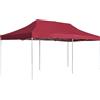 vidaXL Gazebo Professionale Pieghevole in Alluminio 6x3 m Rosso Vino