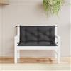 vidaXL Cuscini Panca da Giardino 2pz Neri 100x50x7cm Tessuto Oxford