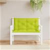 vidaXL Cuscini per Panca 2 pz Verde Intenso 100x50x7 cm Tessuto Oxford