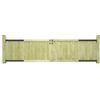 vidaXL Cancelli da Giardino 2 pz in Legno di Pino Impregnato 300x75 cm