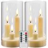 Da by Candela senza fiamma a batteria con telecomando e timer candela LED a tre