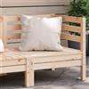 vidaXL Divano Angolare da Giardino in Legno Massello di Pino