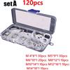 Not specified Kit Assortimento Lavatrice Piatta in Rame 100 Pezzi per Uso Industriale e Domest