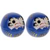 2 pezzi ceramica daruma bambole daruma figurine da collezione daruma bambola